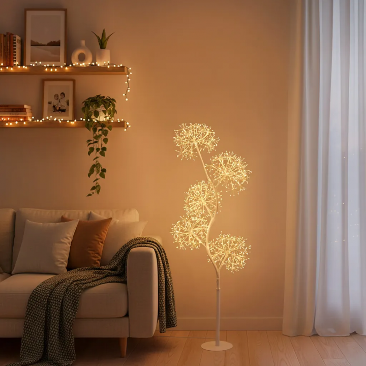 Arbre boule lumineux 1m20