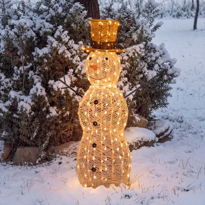 Bonhomme de neige lumineux led