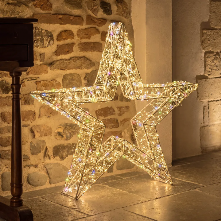 Etoile 3D lumineuse 75cm led