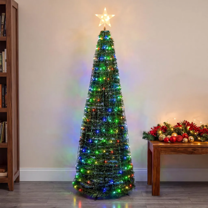 Sapin cone lumineux multi led